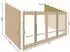 QUICK STAR Rollpavillon Seitenteile 3x4m, 3-tlg., sand (48055)