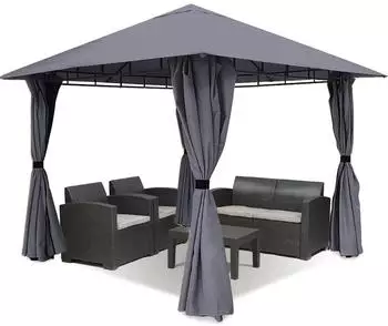 Sekey Pavillon 3x3m wasserdicht mit 4 Seitenteilen (GZ16)