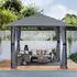 Sekey Pavillon 3x3m wasserdicht mit 4 Seitenteilen (GZ16)