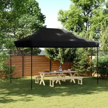 vidaXL Faltpavillon Pop-up 410x279x315cm, schwarz (4005014)