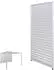 MCW Lamellenwand für Pergola P65, Aluminium, 90x220cm, weiß (MCW-P65)