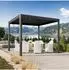 GFP - Garten- & Freizeit-Profi Luma Pergola 3,5x3m Aluminium-Rahmen, Stahl-Lamellendach, anthrazit (GFPV01119)