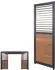 MCW Lamellenwand für Pergola P65, Aluminium 220x68cm, Holzoptik anthrazit (MCW-P65)