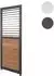 MCW Lamellenwand für Pergola P65, Aluminium 220x68cm, Holzoptik anthrazit (MCW-P65)