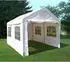 DEGAMO Palma Pavillonseitenteil 400cm, PVC weiß, mit Fenstern (560036)