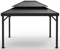 Sojag Pavillon "London Schwarz" Massive Konstruktion aus Aluminium