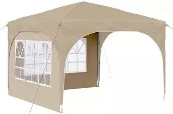 vidaXL Pop-up Partyzelt 290x290x245cm, creme