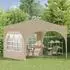 vidaXL Pop-up Partyzelt 290x290x245cm, creme