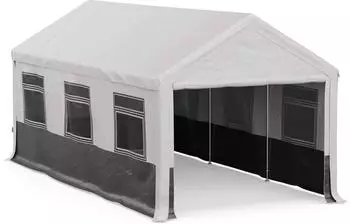 Blumfeldt PartyHaven Pavillon 3x6m, Stahlrahmen, wei&szlig; (598x296x280cm)