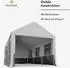Blumfeldt PartyHaven Pavillon 3x6m, Stahlrahmen, weiß (598x296x280cm)