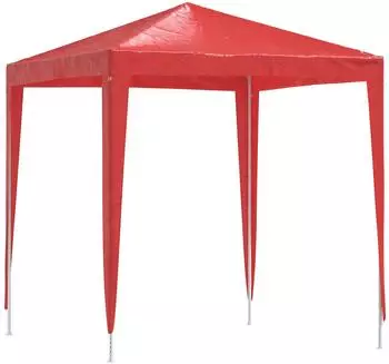 vidaXL Party-Zelt 200x200x240cm, PE und Stahl, rot