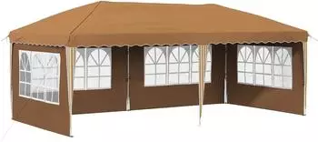 vidaXL Pop-up Partyzelt 575x289x245cm, beige