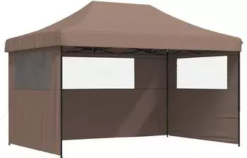 vidaXL Party-Zelt 292x440x315cm Oxford-Stoff, braun