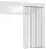 Weide Vertikale Lamellenwand für Pergola, Aluminium, ivory sand, 93x234cm