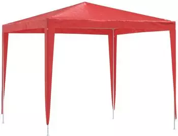 vidaXL Partyzelt 250x250x240cm, rot, PE und Stahl (42032986)
