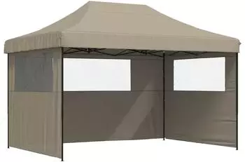 vidaXL Party-Zelt 279x410x315cm taupe, Oxford-Stoff
