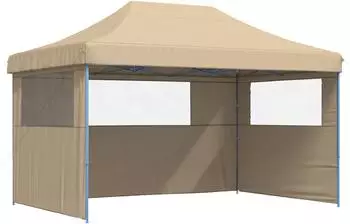 vidaXL Partyzelt 292x440x315cm beige Oxford-Stoff