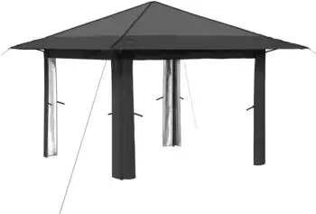 vidaXL Pavillon ohne Seitenwand, hellgrau und anthrazit (42036810)