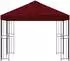 vidaXL Pavillon 3x3m bordeauxrot, Polyester und Stahl, 190gsm (900335)
