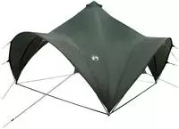 vidaXL Party-Zelt Armeegr&uuml;n 400 x 400 x 322 cm Polyester und Stahl