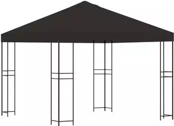 vidaXL Pavillon 3x3m Anthrazit Polyester/Stahl 190gsm (900327)
