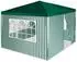 VCM Pavillon 3x3m PE-Plane 110g/m² grün mit 4 Seitenteilen