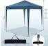 Woltu Faltpavillon 2x2m mit 4 Seitenwänden, blau (W0UETT0643)