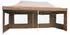 VCM PROFI Faltpavillon 3x6m, 270g/m² PE-Plane, braun