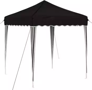 vidaXL Pop-up Partyzelt 195x195x245cm Oxford-Stoff schwarz (42019722)