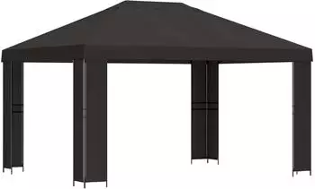 vidaXL Pavillon 4x3m Polyester & Stahl 190gsm anthrazit (900375)
