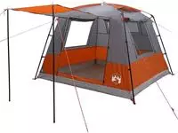 vidaXL Partyzelt 10 Personen Grau und Orange