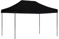 vidaXL Party-Zelt 279 x 410 x 315 cm Schwarz Oxford-Stoff