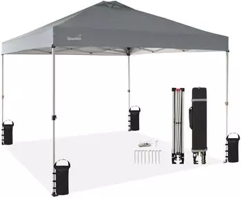 Skandika Solvorn Pop-Up-Faltpavillon 3,6x3,6m Stahl UV-Schutz 50+ (60430)