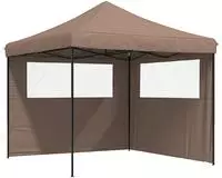 vidaXL Party-Zelt 292 x 292 x 315 cm Braun Oxford-Stoff