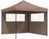 vidaXL Party-Zelt 292x292x315cm, braun, Oxford-Stoff