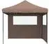 vidaXL Party-Zelt 292x292x315cm, braun, Oxford-Stoff