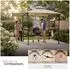 TecTake Grillpavillon Maracaibo mit Markise, wetterfest, UV-Schutz, 316x150x250cm, sandfarben