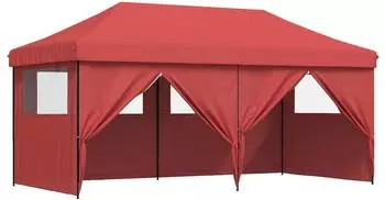 vidaXL Partyzelt 292x580x315cm bordeauxrot Oxford-Stoff