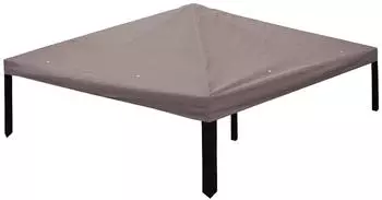 vidaXL Pavillon Ersatzdach 300x300cm, taupe, Polyester (42029038)