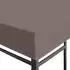 vidaXL Pavillon Ersatzdach 300x300cm, taupe, Polyester (42029038)