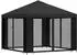 vidaXL Gartenpavillon mit Seitenwänden 3x3m, anthrazit