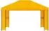 vidaXL Pavillon 4x3m, Polyester/Stahl, 190gsm, gelb (900380)