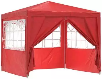 vidaXL Party-Zelt 250x250x240cm rot, PE und Stahl (42032996)