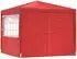 vidaXL Party-Zelt 250x250x240cm rot, PE und Stahl (42032996)