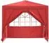 vidaXL Party-Zelt 250x250x240cm rot, PE und Stahl (42032996)