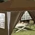 vidaXL Pop-up Partyzelt 575x288x245cm, taupe (42019806)