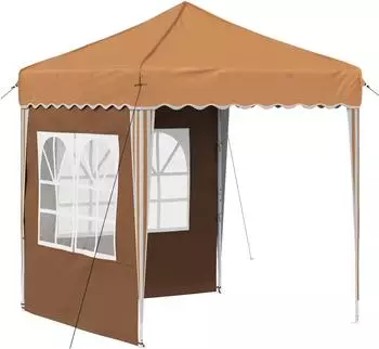 vidaXL Pop-up Partyzelt 195x195x245cm Oxford-Stoff beige