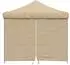 vidaXL Party-Zelt 292x292x315cm, beige, Oxford-Stoff