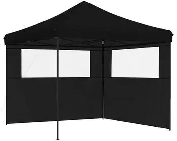 vidaXL Party-Zelt 292x292x315cm Oxford-Stoff, schwarz (42023561)