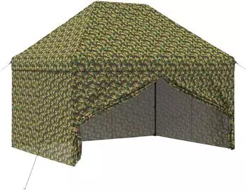 vidaXL Zelt mit 4 Seitenw&auml;nden 2,95x4,1m, Army-Tarnung